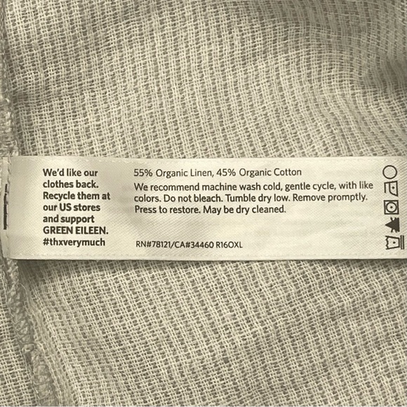 Eileen Fisher Organic Linen Cotton Blend Top - Picture 13 of 15